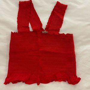 Urban Outfitters - Ecote smocked Y-back tank